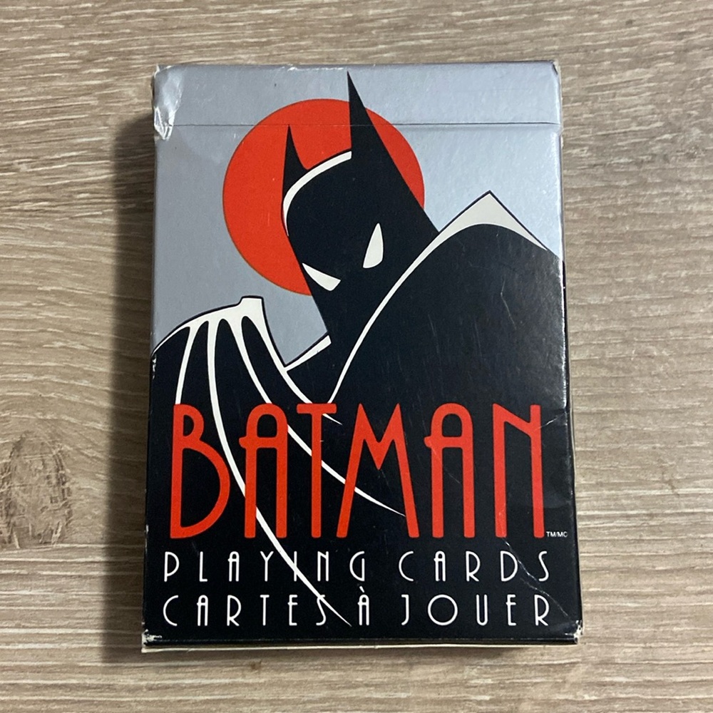 VTG Batman The Animated Series Playing Cards DC Comics 1992 Used Complete Set
